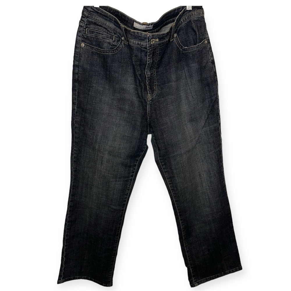 EUC Chico’s Platinum Jeans